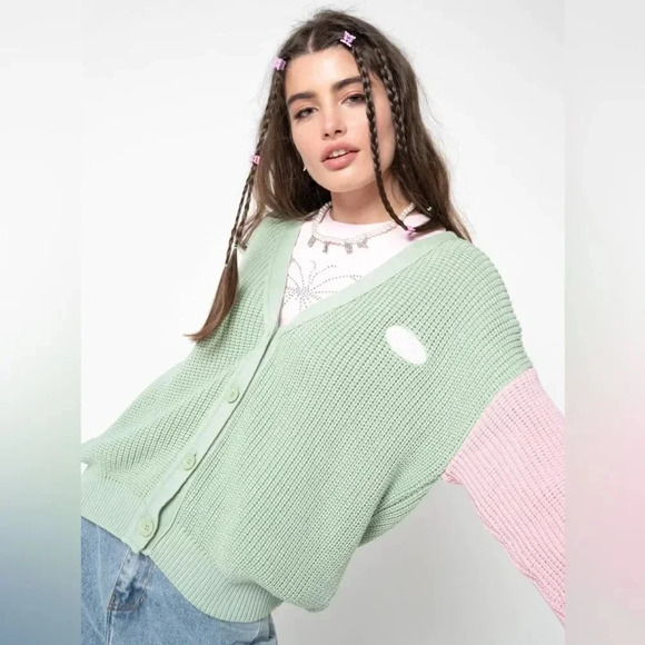 Minga London Dreamy Contrast Knitted Cardigan medium - Picture 13 of 16